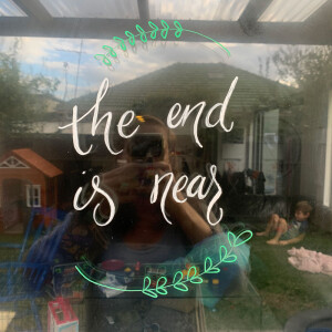 the-end-is-near-lettering